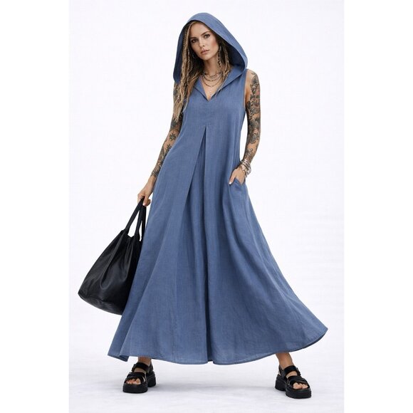 fenáreta olimpia halter basque-waist maxi dress Modal Lace-Trim Halterneck Maxi Dress in White - XXL